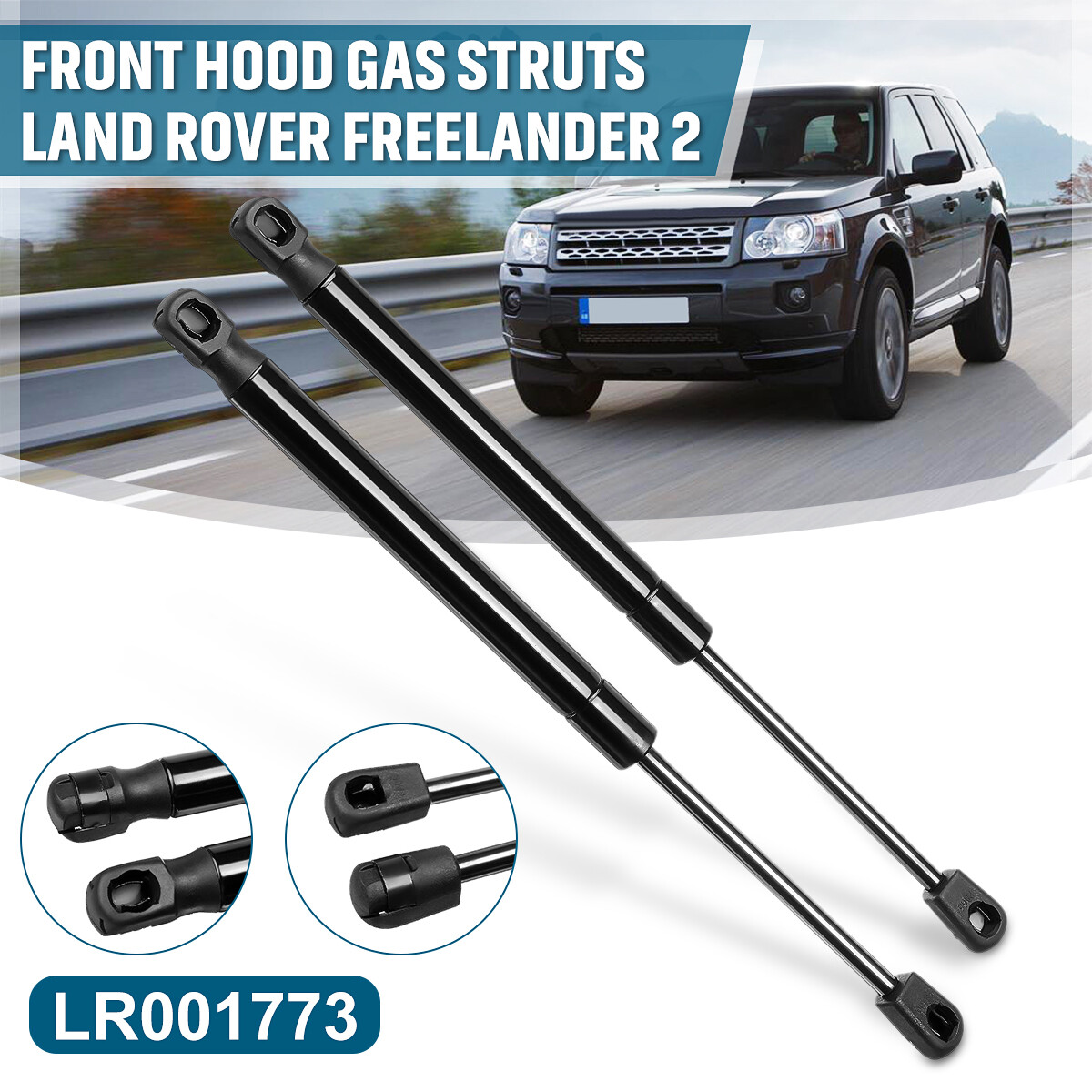 Gas struts x2 for Land Rover Freelander 2 ram lift spring hood
