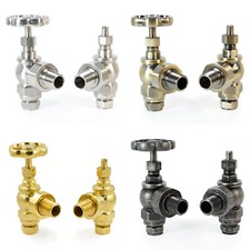 Traditional Radiator Valves Manual Angled - Hurley | Hot Flow