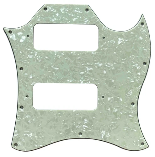 Green Pearl For US Gibson SG P90 Without Birdge Holes Drill Guitar Pickguard