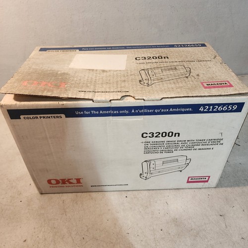 OKIDATA 42126659 C3200N Magenta Toner mit Trommel Original Neu Versiegelt Verpackt Kostenloser Versand