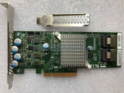 SuperMicro AOC-S2308L-L8I+ 8 Ports SAS-600 PCIe 6Gb/s Server  raid0/1/10/JBOD  