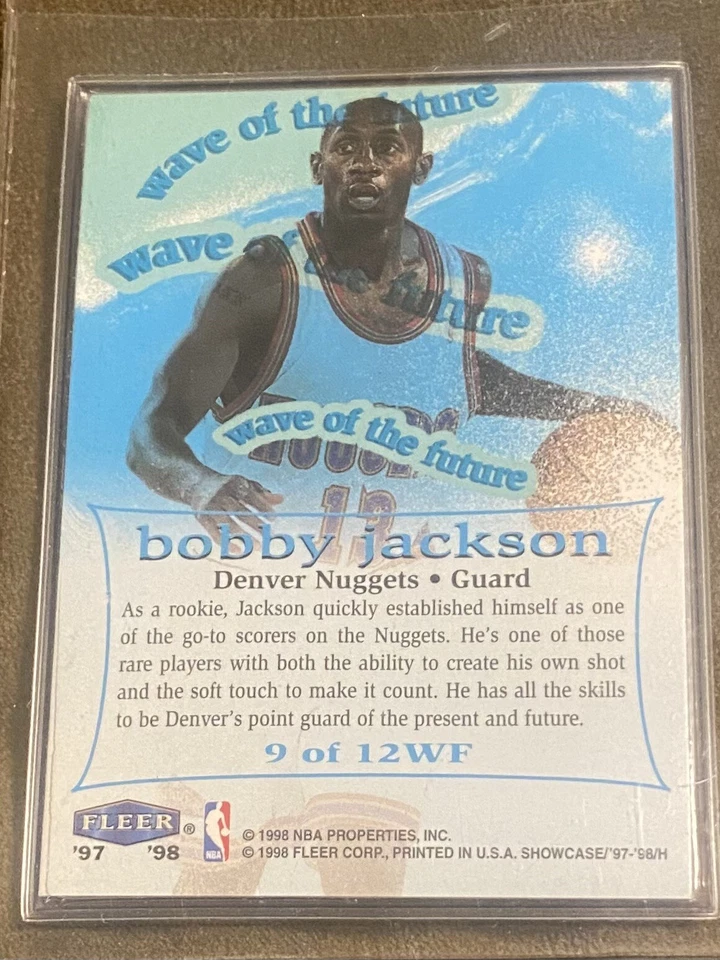 1997-98 Flair Showcase “Wave of the Future” Bobby Jackson #9 of 12 - Image 2 of 2