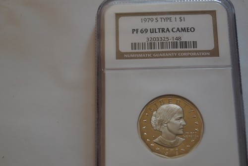 1979 susan b anthony dollar Type 1 NGC PF 69 Ultra Cameo