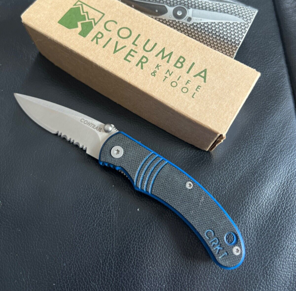 NOS CRKT Contrail Liner Lock 6031 Hammond Design 2003 Box, Papers