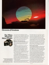 Nikon - Photomic Meter/Finder - Original Magazine Ad - 1974