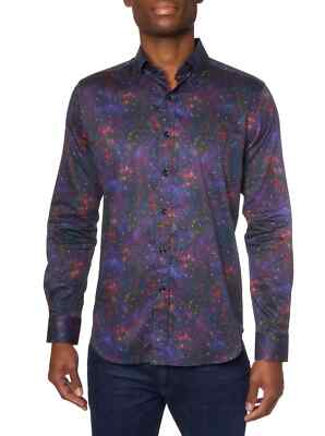 Robert Graham Men's Galen Long Sleeve Button Down Shirt Tailored Fit