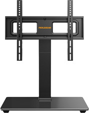 Perlegear Universal Swivel TV Stand for 32  70 inch TVs, Height Adjustable Table