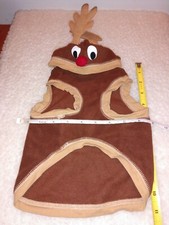 Small Reindeer Pet Dog Cat Christmas Sweater Winter Costume Clothes