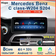 10.25 inch Android 13 Car Auto Radio Carplay For Mercedes C Class W204 2011-2014