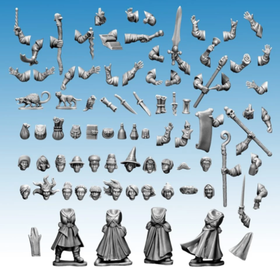 Frostgrave Femminile Soldati Sprue - 28MM - Primo Classe - Foto 1