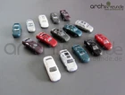 20 x Model Cars BMW / Porsche etc. for Diecast 1:200, Railway Z Gauge