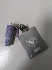 Disney Stitch Purple White Mini Tumbler Purse Backpack Charm Keychain NWT