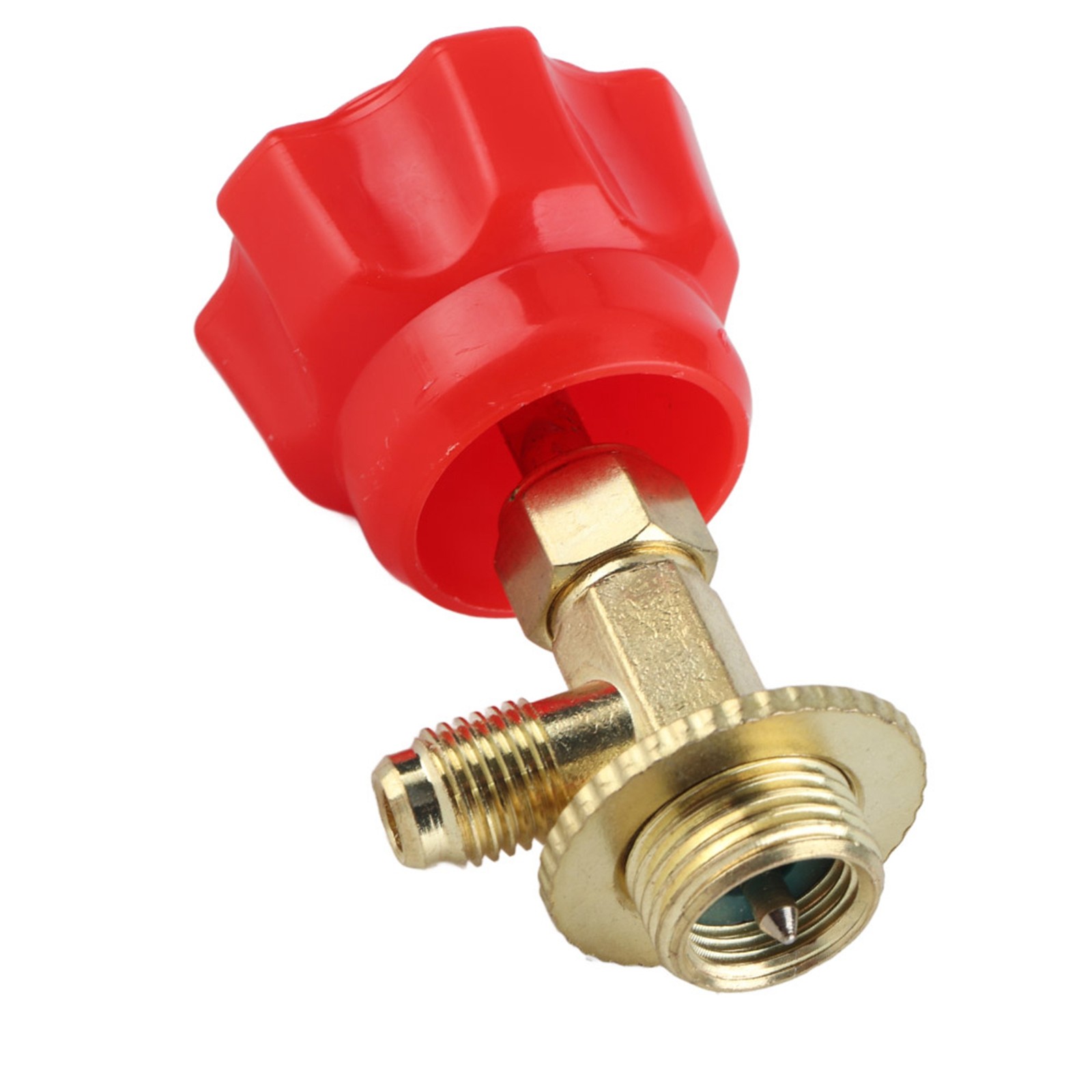 New Refrigerant Bottle Opener Brass Dispensing Valve 1/4SAE For Air Conditioning