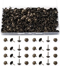 250pcs Upholstery Tacks Bronze Round Head Decorative Nails