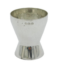 Arts & Crafts Sterling Silver Planished Shot or Tot Cup Antique 1938 Birmingham