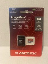 Sandisk 64GB Card ImageMate MICROSDXC UHS-I Card With Adapter NEW Sealed