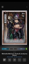 WWE Topps Slam Digital Women Of WWE Then Now Forever Tilt Card Asuka Mccool
