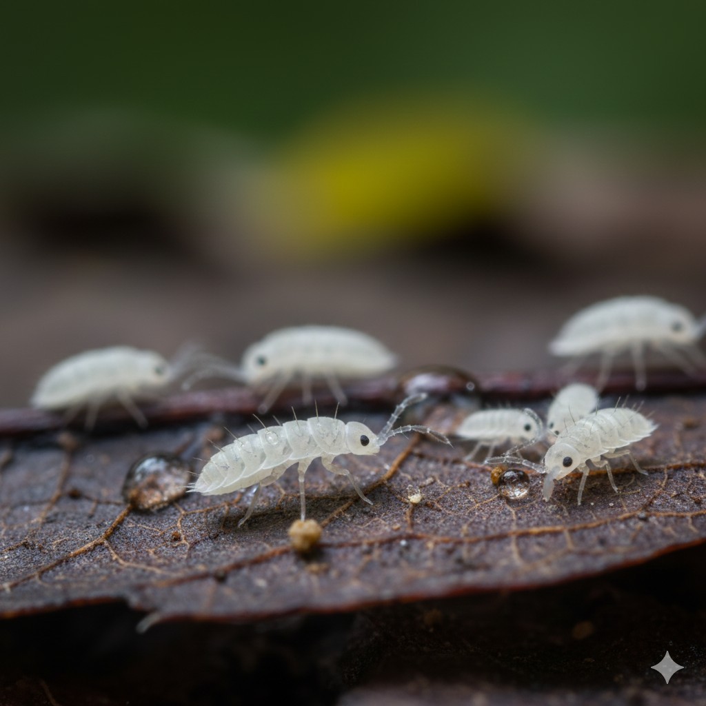 1000+ Temperate Springtails, Free Shipping, Peat Moss Organic Bedding 