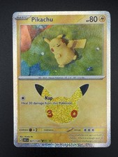 Pokemon TCG 30° Celebrazione Pikachu Holo Carta Rara 027/128