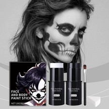 Halloween Clown Skeleton Skull Cosplay Festival Makeup Face And Body Paint Kit