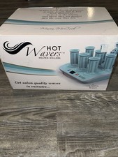 HOT Wavers Short Heated Hot Rollers - Blue