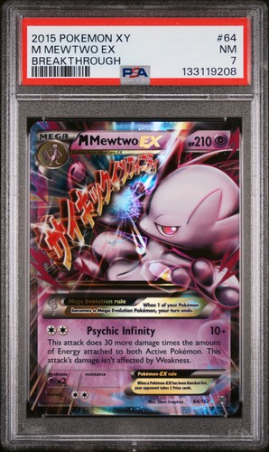M Mewtwo-EX graded PSA 7 for sale on eBay