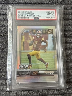 2025 Panini Donruss - Best of Instant Jayden Daniels #INS-JDS Holo /100