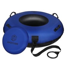 Snow Tube for Sledding, Heavy Duty 40" Snow Sled for Adults with 4 Blue