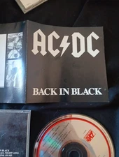 AC/DC ACDC Europe Edition BACK IN BLACK  CD Like New BRAND NEW CASE