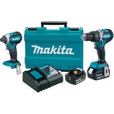 Makita XT269M 18V Brushless Cordless Hammer Drill Driver Combo Kit 4.0Ah