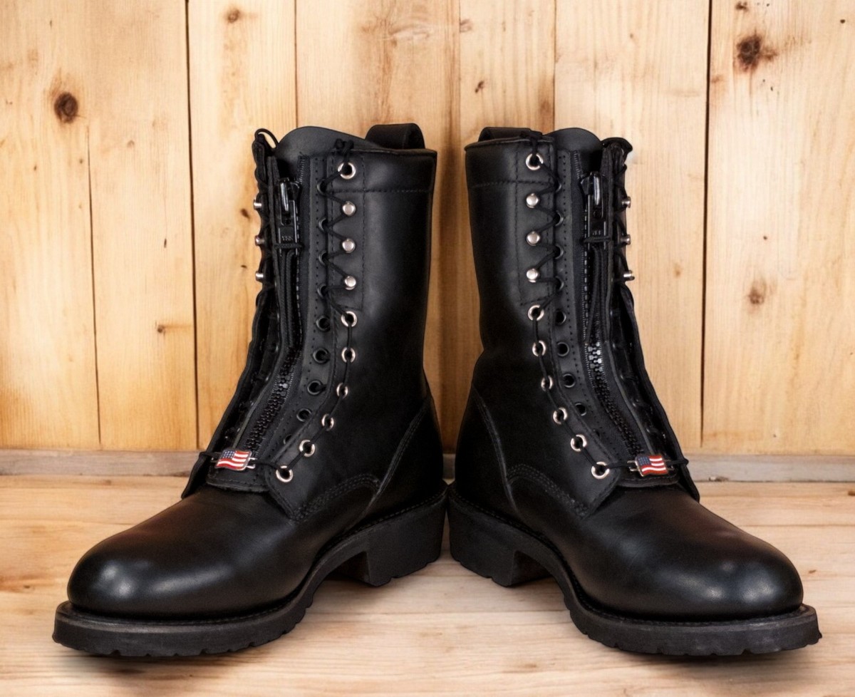 Red Wing 980 Zip-Up Motorcycle Boots Size 9D (Soft Toe) (USA) | eBay