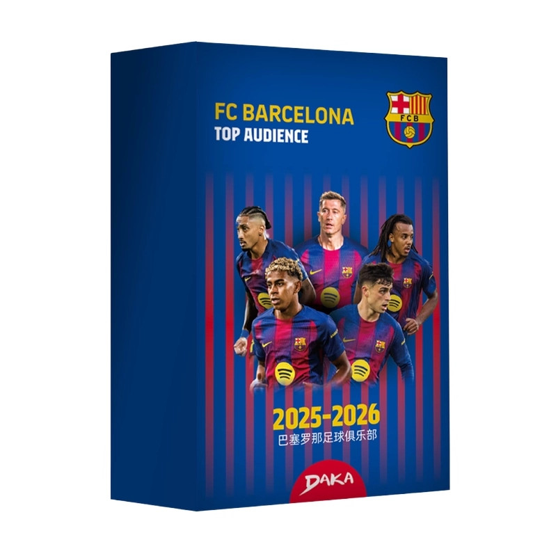 2025-26 DAKA top audience Barcelona Team Box Soccer Star Cards