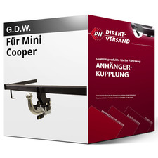 Für Mini Cooper Typ R50 (G.D.W.) Anhängerkupplung horizontal abnehmbar neu