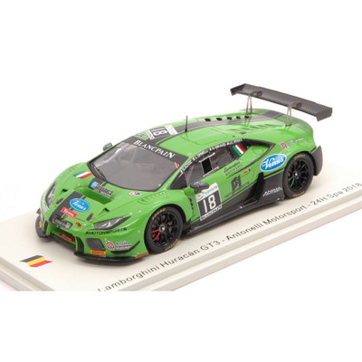LAMBORGHINI HURACAN GT3 N.18 24H SPA 2018 PEREZ-GIRAUDI-SPINELLI-ALTOE 1:43 Spar