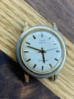Vintage 1970s Timex Electric Dynabeat Watch Head - Gold Tone - RUNNING