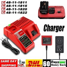 Charger For Milwaukee For M18 For M12 48-11-1822 12V -18 V Battery Charger