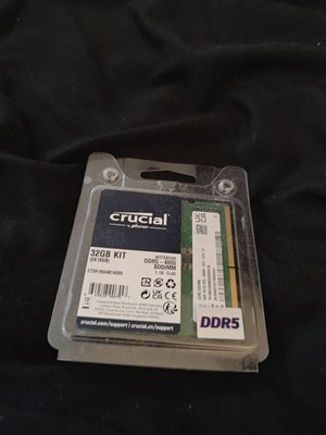 Crucial 32GB (2x16GB) DDR5-4800 SODIMM Memory Kit - Black