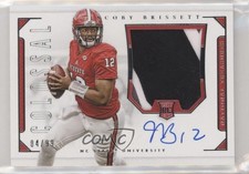 2016 Panini National Treasures Collegiate Colossal 4/99 Jacoby Brissett Auto 0b0