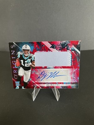 2018 Origins Red SSP /99 DJ Moore RPA Rookie Jumbo Patch Autograph