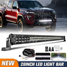8 14 22 32 42 52 Led Light Bar Spot Flood Combo Driving Truck Suv Offroad 4wd