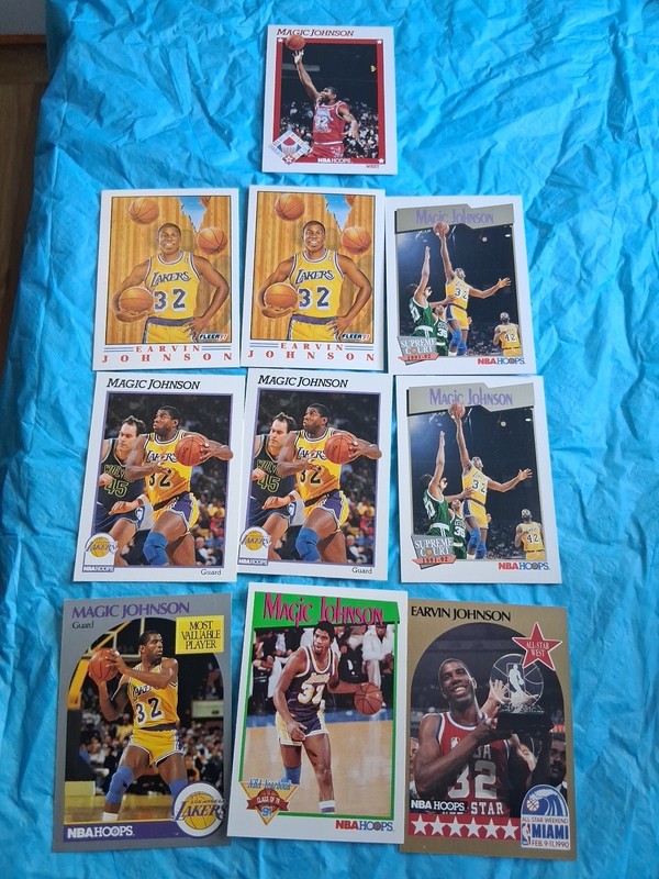 Magic Johnson 10card Lot