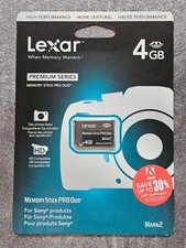 Carte mémoire Memory Stick Pro Duo Lexar 4 gb neuve