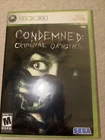 Brand New Factory Sealed Condemned Criminal Origins Xbox 360