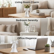 Modern Flower Vase Art Decorative Ceramic Vase for Shelf Living Room Bedroom