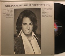 Neil Diamond Lp His 12 Greatest Hits On Mca - Vg / Vg 