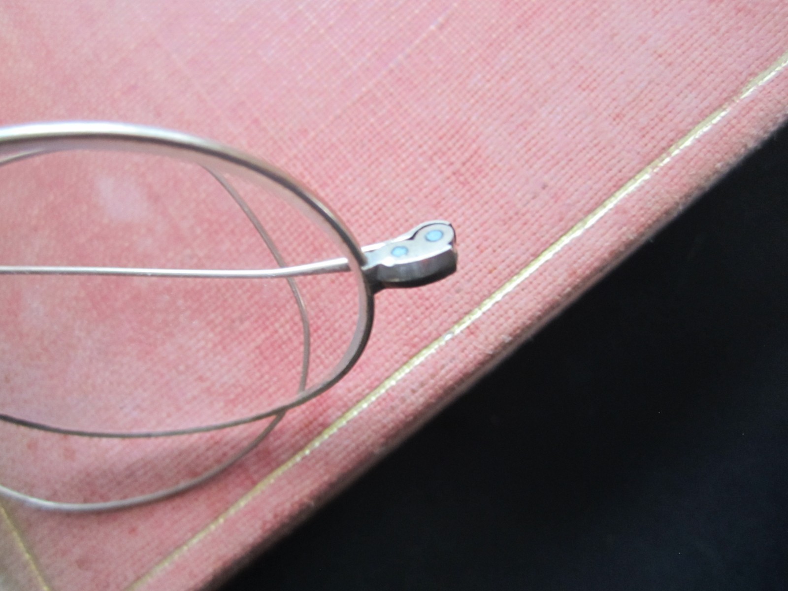 10k gold solid marked antique wire eyeglasses spe… - image 8