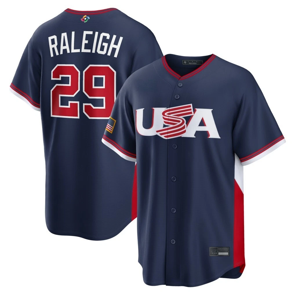Men's USA Baseball Navy 2026 World Baseball Classic Jersey All Player