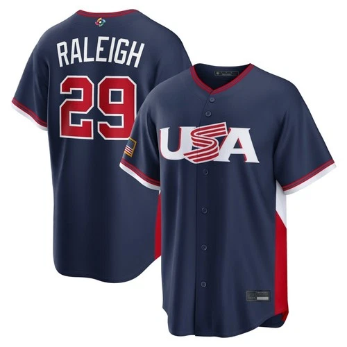 Men's USA Baseball Navy 2026 World Baseball Classic Printed Jersey