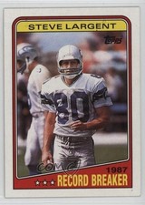 1988 Topps 1987 Record Breakers Steve Largent #3 HOF 1oa8
