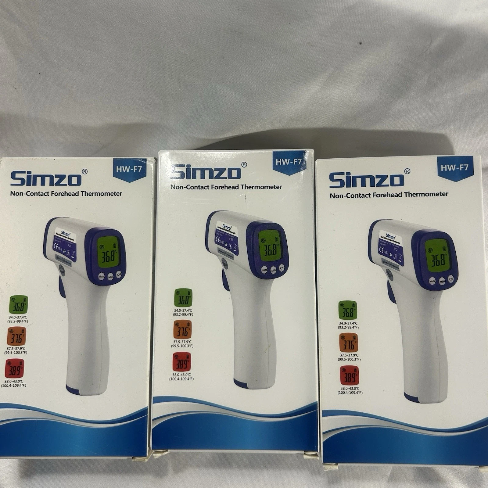 LOT Of 10 Simzo Non-Contact Infrared Forehead Digital Thermometer
Opens in a new window or tab